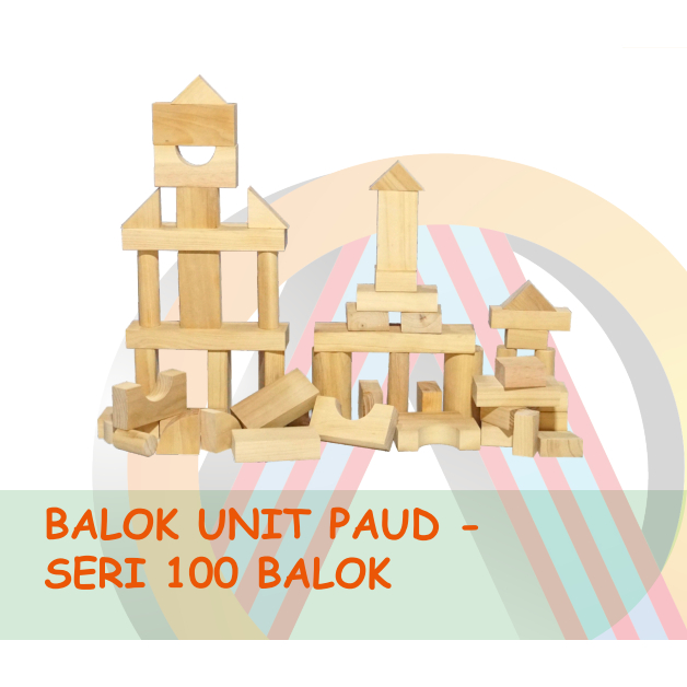 MAINAN ANAK APE DAK- BALOK UNIT PAUD (SERI 100) - ASAKA TOYS