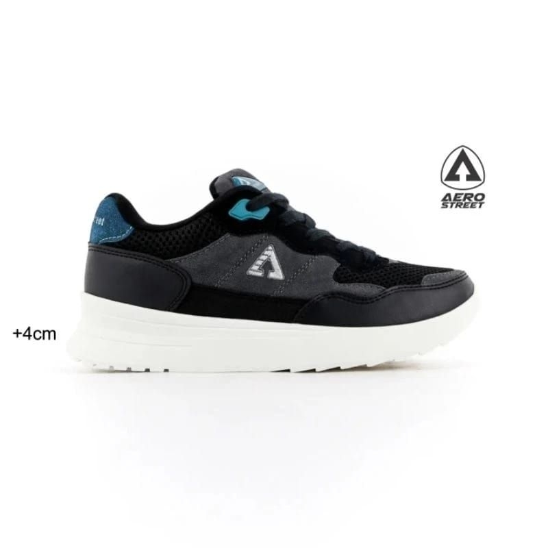 Aerostreet 37-44 Ortiz Natural Hitam Hijau Tosca - Sepatu Pria Wanita