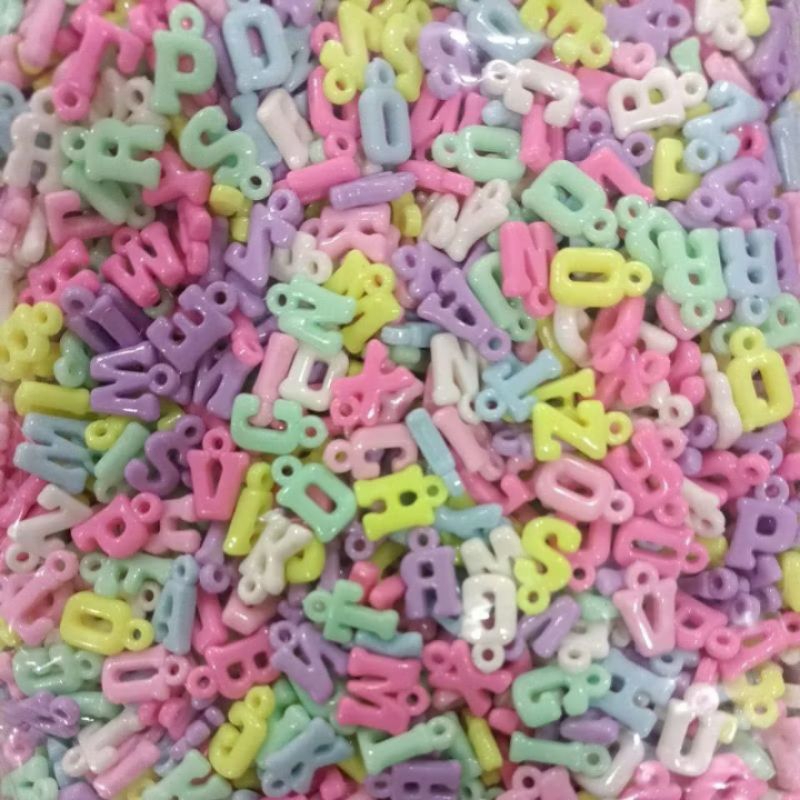 (PILIH HURUF) Manik huruf gantung | Manik huruf | Manik huruf bandul