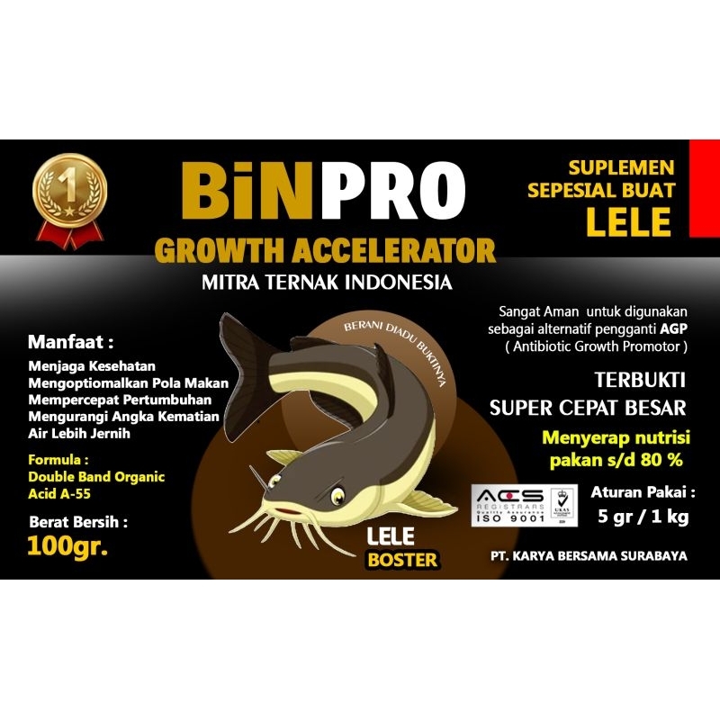 PREMIX SPESIAL UNTUK IKAN LELE : SOLUSI PEMBESARAN IKAN LELE LEBIH CEPAT PANEN DENGAN BINPRO C+, PRE