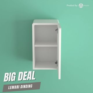 Adapta - Lemari Dinding Kotak 2 Sekat Penyimpanan Minimalis - Lemari Tempel Dinding Gantung- Lemi C3