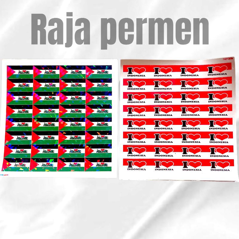 

Paket 2 Lembar Stiker Paletina Stiker Indonesia Merah putih Merdeka