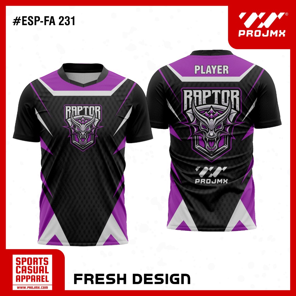 PROJMX - KAOS JERSEY E-SPORT #ESP-FA 231 (BISA CUSTOM)