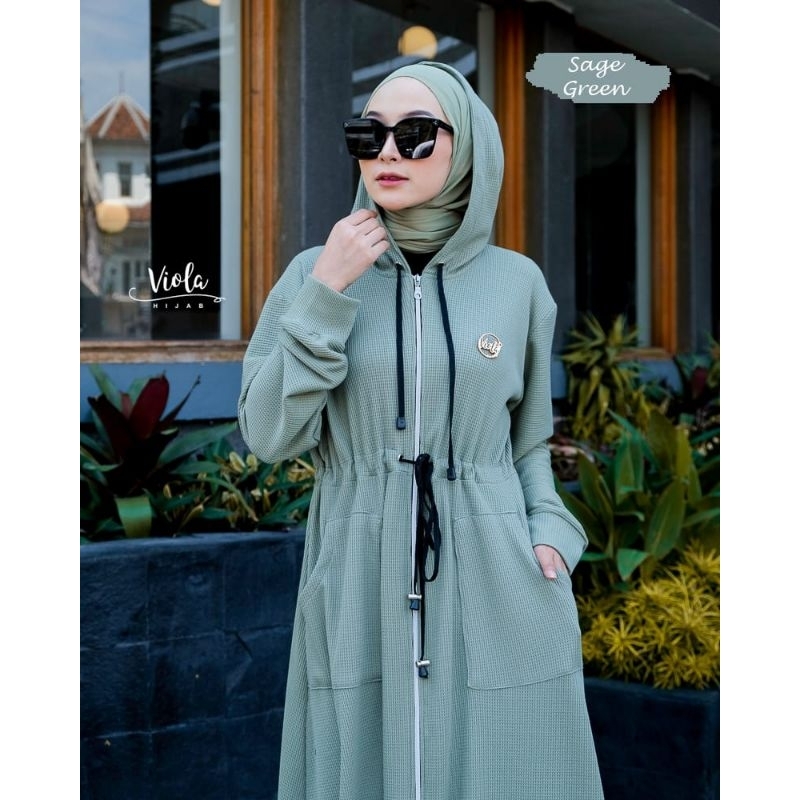 Long Hoodie / Sweater / Outer Dress / Azqila Hoodie By.Viola Hijab