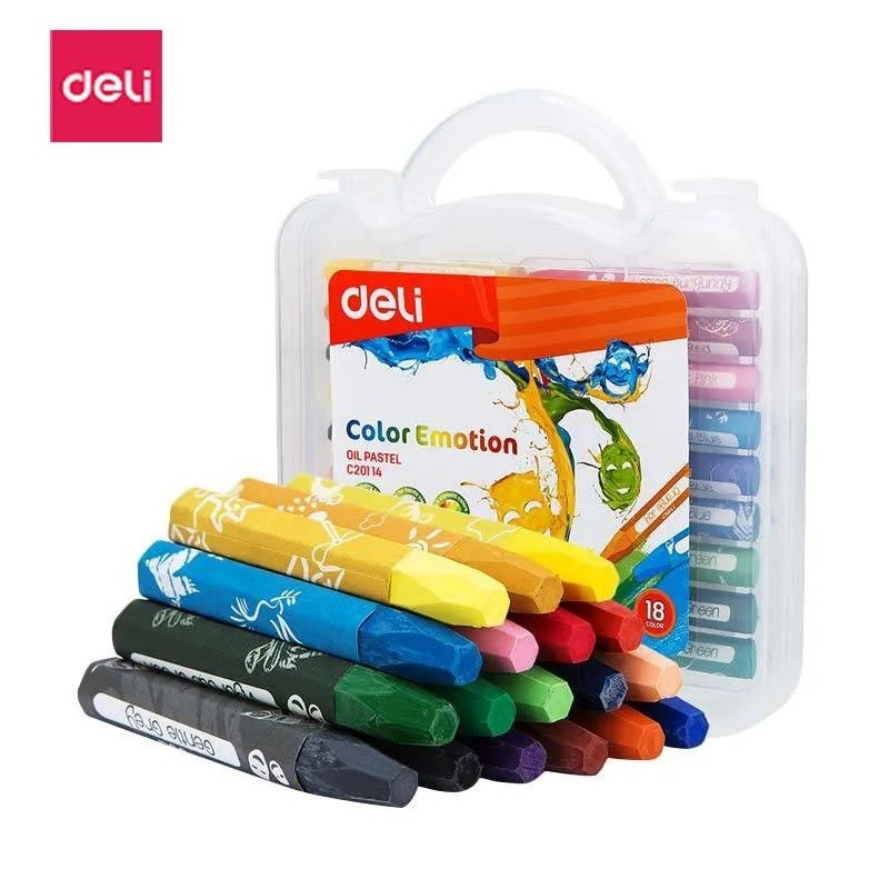

CRAYON OIL PASTEL 18 WARNA DELI C20114 KRAYON WARNA