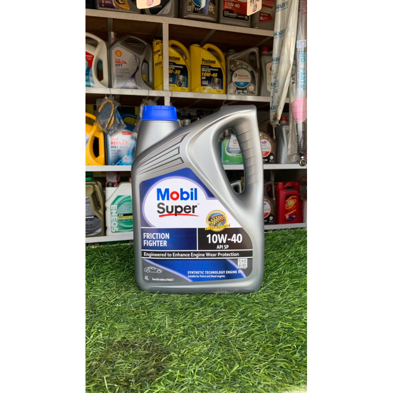 OLI MOBIL SUPER 10w-40 / MOBIL SUPER 10w40 GALON 4LITER / MOBIL SUPER 10w 40 4 LITER 100% ORIGINAL