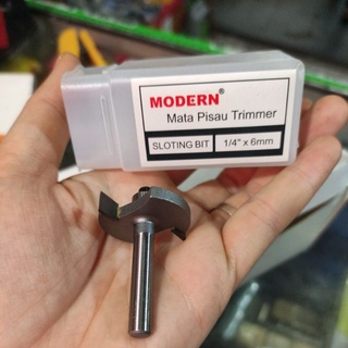 Mata Profil Sloting Bit 1/4" x 6mm / Mata Router / Mata Profil Kayu Sloting Bit 6mm/ Perkakas ( MATA