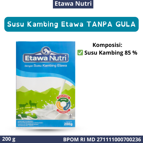 

Susu Kambiing Bubuk Etawa Nutri Plus Krimer Tanpa Gula 200 gr