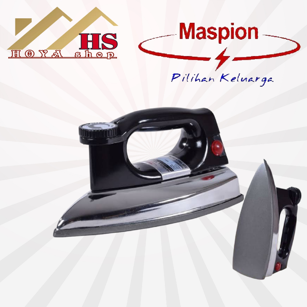 MASPION setrika HA 90 body stainless, setrika maspion