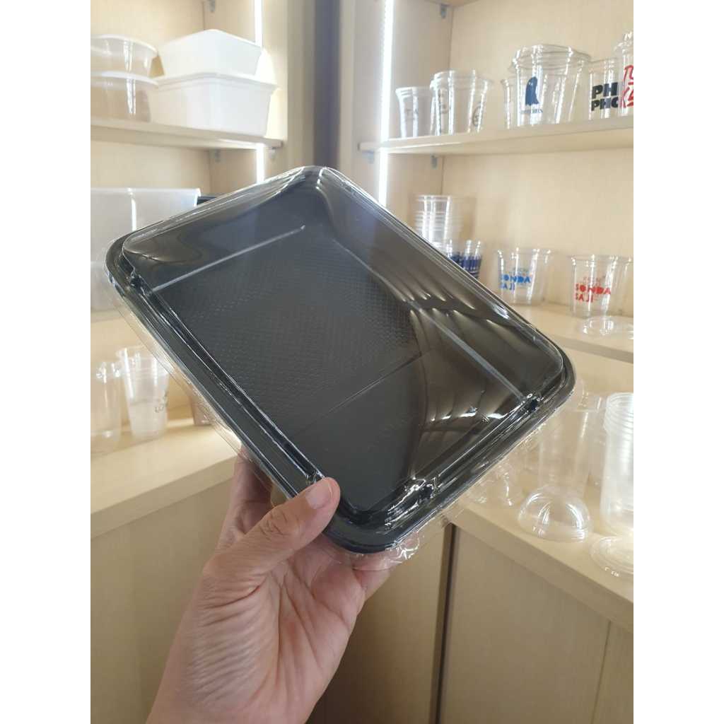 box bento tanpa sekat/mika bento tanpa sekat /lunch box/tray bento tanpa sekat