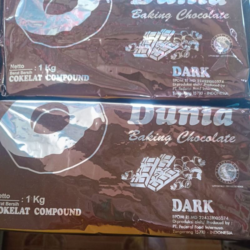 

Dunia cokelat 1kg/cokelat coumpound dunia/coklat block dunia 1kg