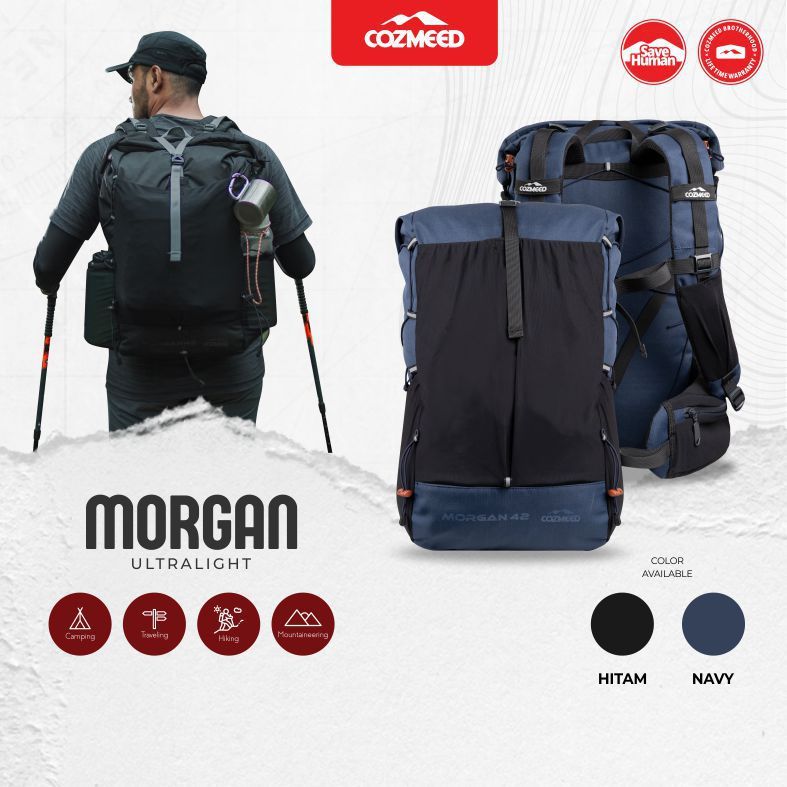 Cozmeed Tas Gunung Pria Ultralight Morgan 42L