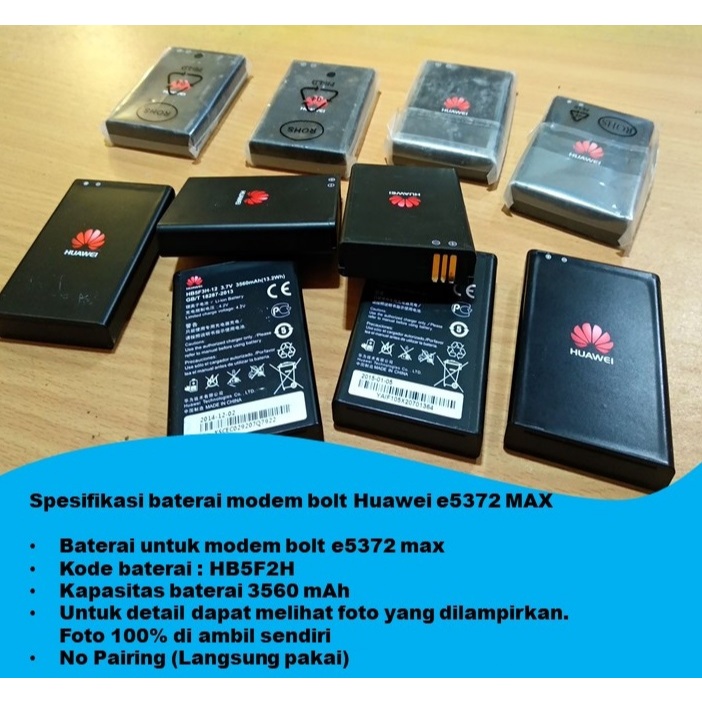 Baterai Modem Bolt e5372 Max 3560 mAh