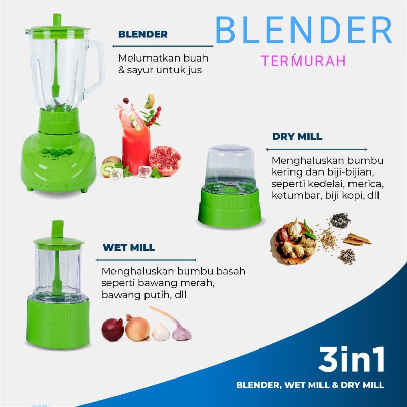 BLENDER 3IN1 TERMURAH 1,5LITER