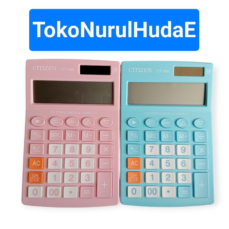 

Kalkulator Citizen CT 388 warna warni rainbow viral