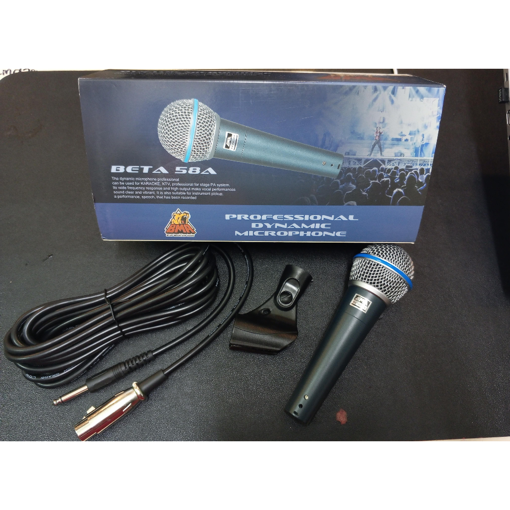 Microphone BMA Beta 58S Mic Kabel Vocal Beta 58 Microphone BMA ORI