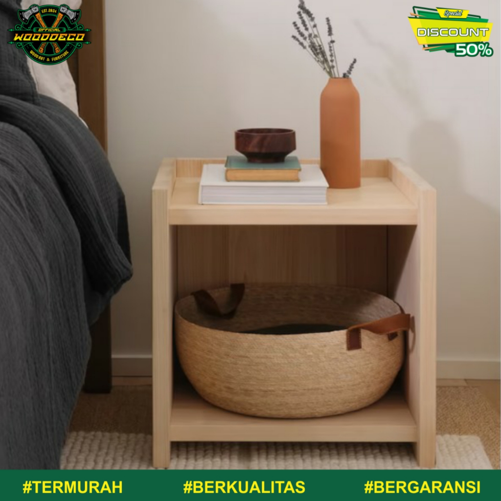 Meja Nakas Kayu Mahoni Meja Samping Kayu Minimalis