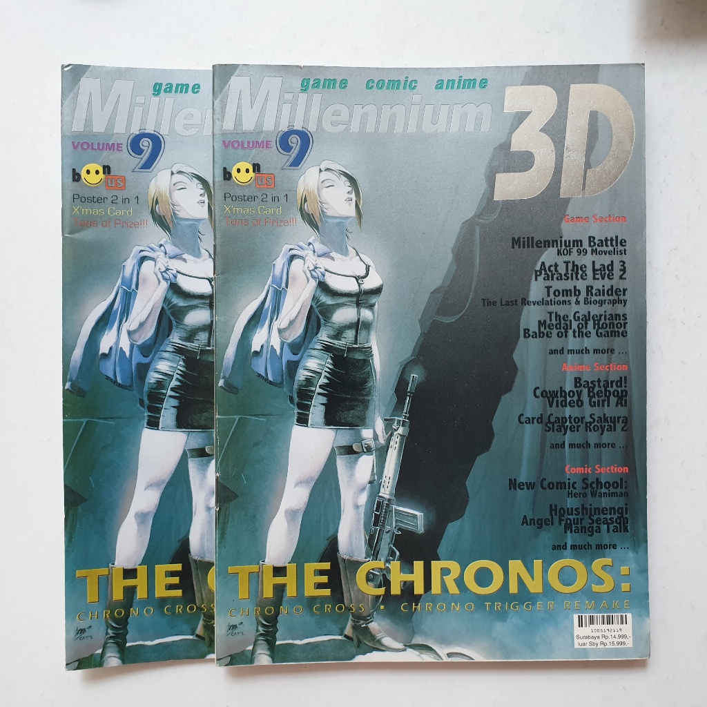Millennium 3D no9 Game Anime Manga Komik Magazine Buku Majalah Bekas Layak Koleksi