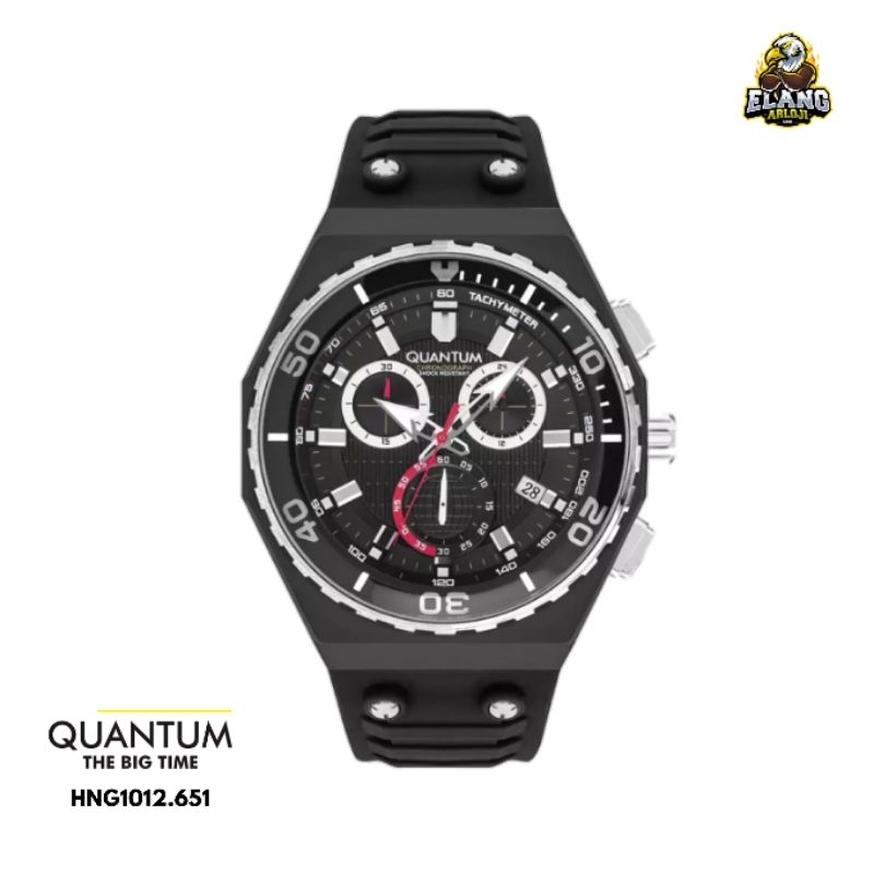 JAM TANGAN PRIA QUANTUM HNG1012.651 RUBBER ORIGINAL