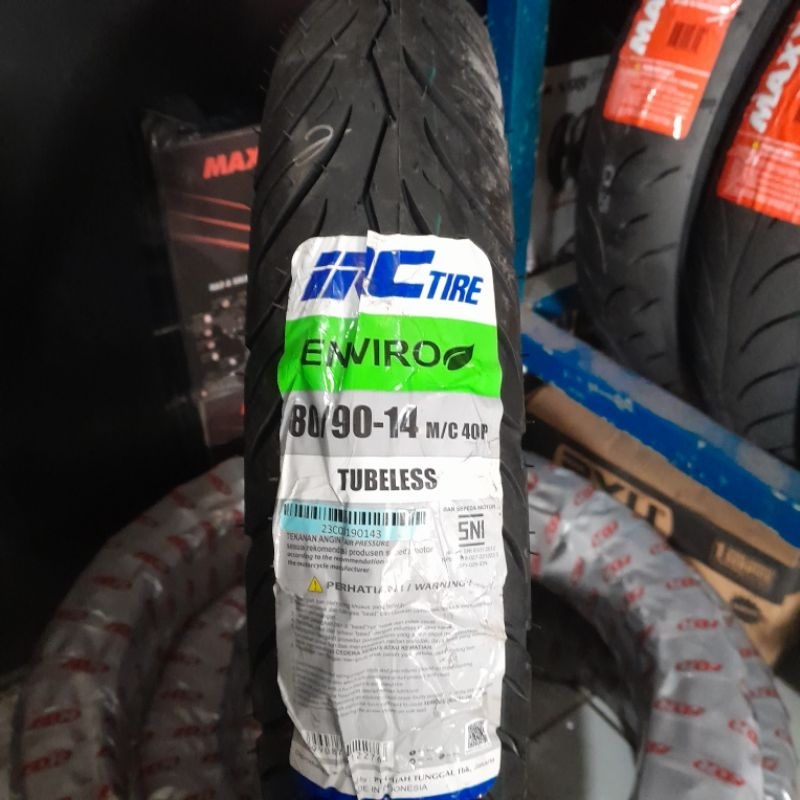 BAN MATIC IRC 80/90-14 ENVIRO TUBELESS 80/90-14
