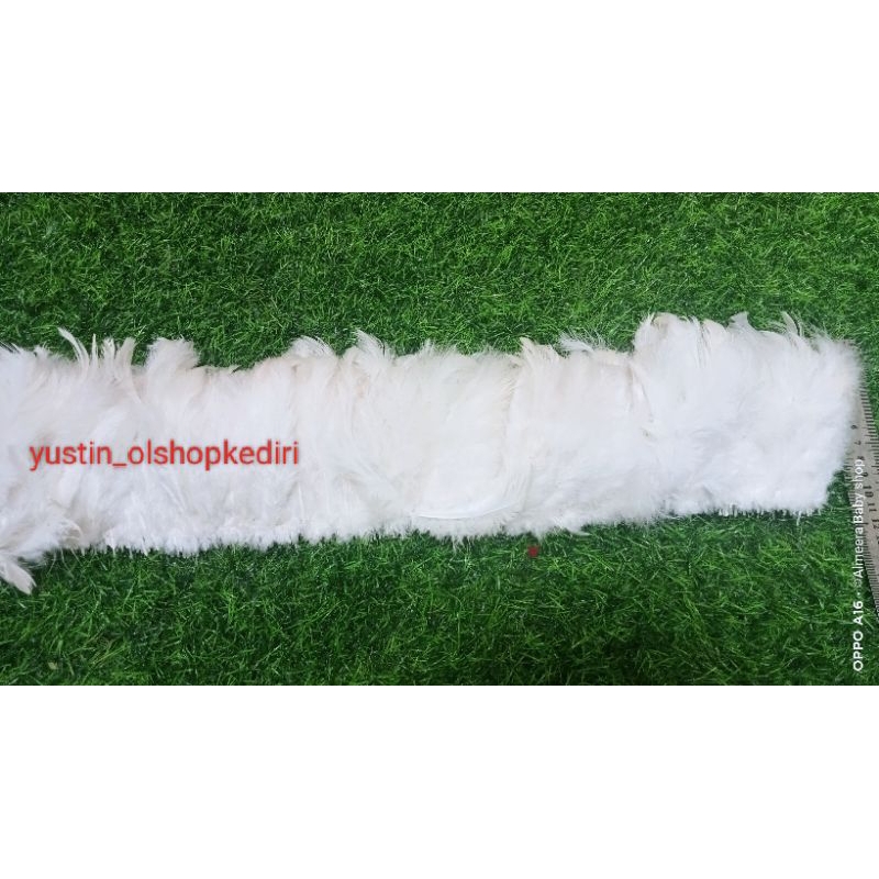 Bulu halus meteran/ bulu ayam halus semi premium/ bulu ayam halus tebal