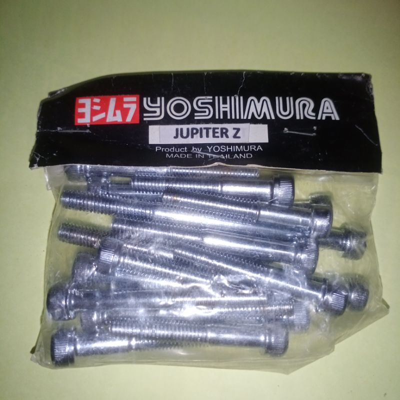 Baut mesin kunci L kiri kanan Yamaha Jupiter Z/ Vega R new 110 crome Yoshimura