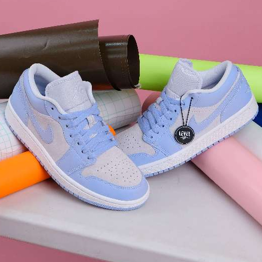 Air Jordan 1 Low Aluminum Grey W 100% Original