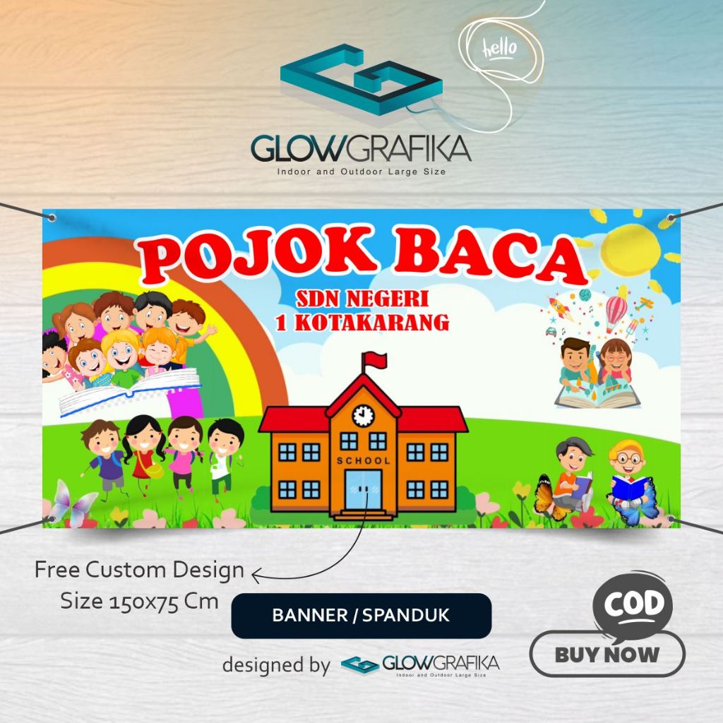Cetak Spanduk Banner Pojok Baca
