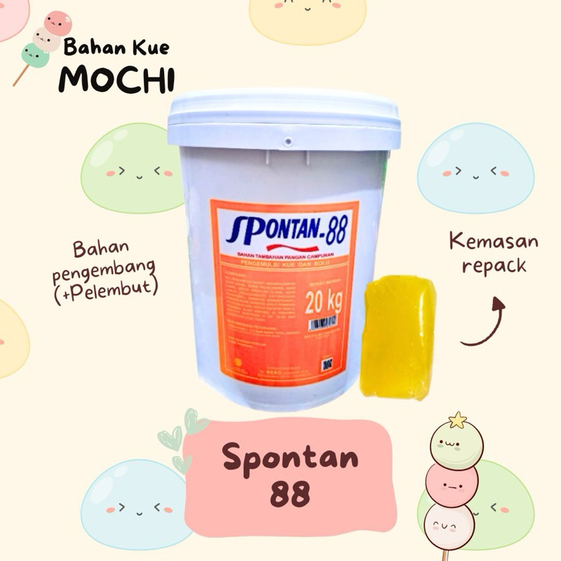 

SP Spontan 88 REPACK / Pengemulsi Bolu dan kue (Pengembang dan Pelembut)