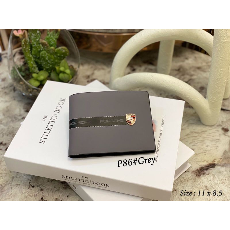 Dompet Lipat Pria Dompet Lipat Kulit Asli Dompet Lipat Free Box Dompet Porsche