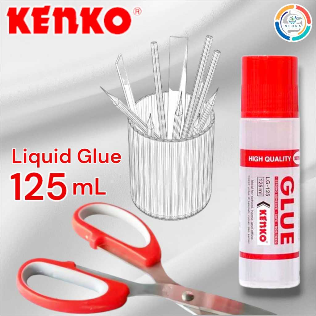 

Kenko Lem Kertas Cair Liquid Glue Besar LG-125 mL | @1 Pcs