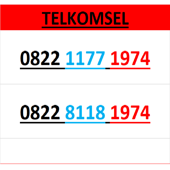 nomor cantik simpati telkomsel seri tahun 1974 murah lengkap w2205