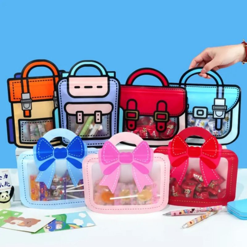 

DY PACK PLASTIK GODDIE BAG ZIPPER 3D MODEL TAS RANSEL /KEMASAN HADIAH LUCU ZP-68