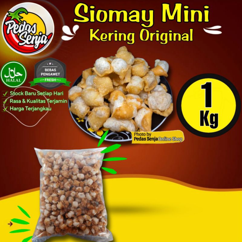 

Siomay Mini Kering Original khas Cianjur Kiloan 1kg - Pangsit Goreng topping mie baso aci cuankie