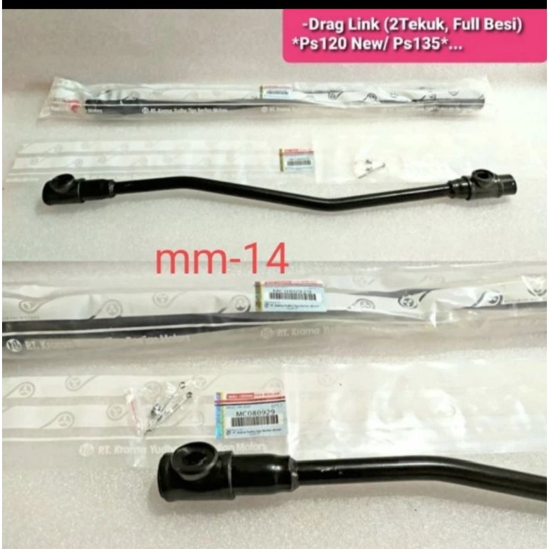 DRAG LINK ASSY MITSUBISHI PS120 NEW PS135 RAGASA 2 TEKUK ORI