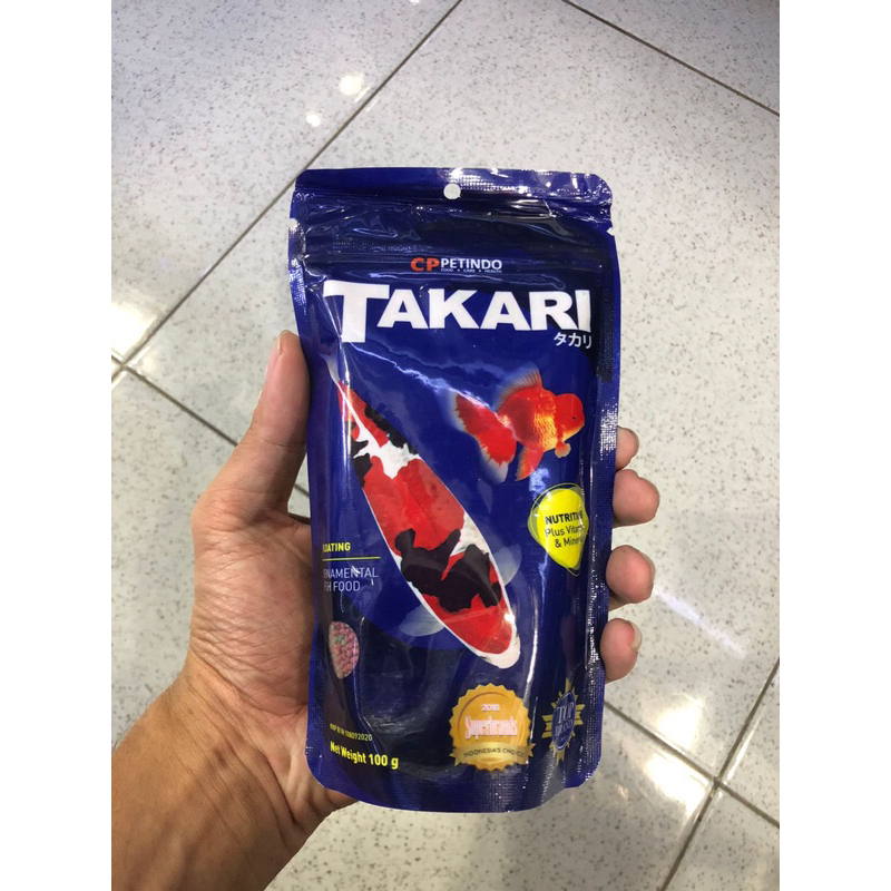 TAKARI, pakan ikan koki, pakan ikan takari, pakan ikan kecil