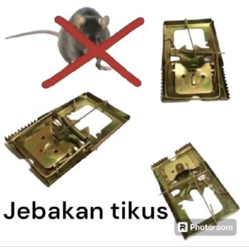 Jebakan tikus besi kuning / jebakan tikus ampuh / perangkap tikus / jepitan tikus