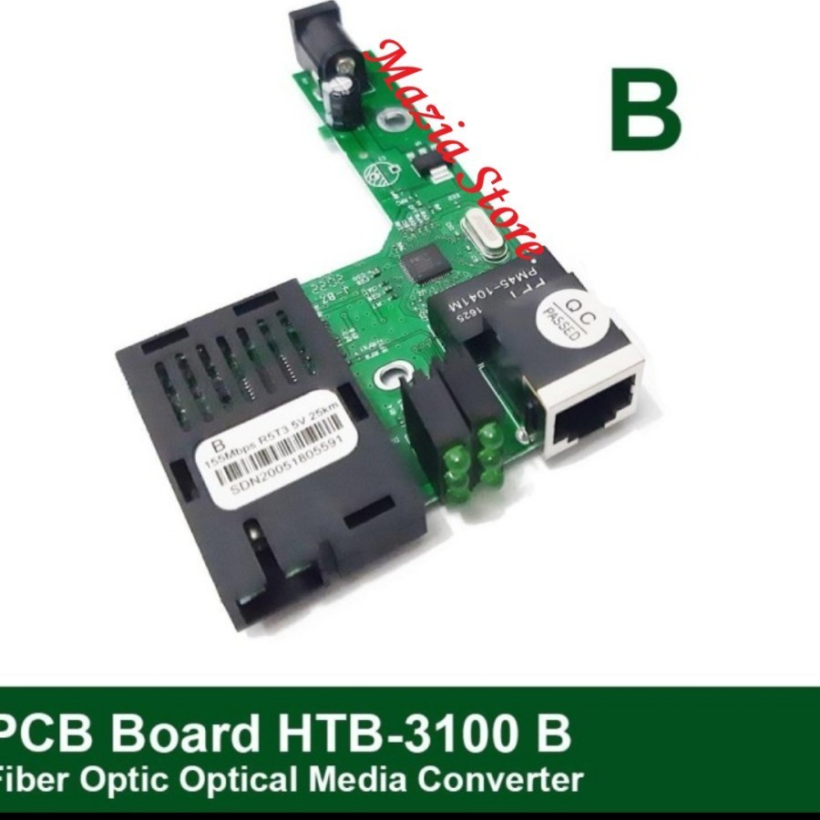 HTB 3100 Media Converter Fiber Optic Optic Board Only - HTB