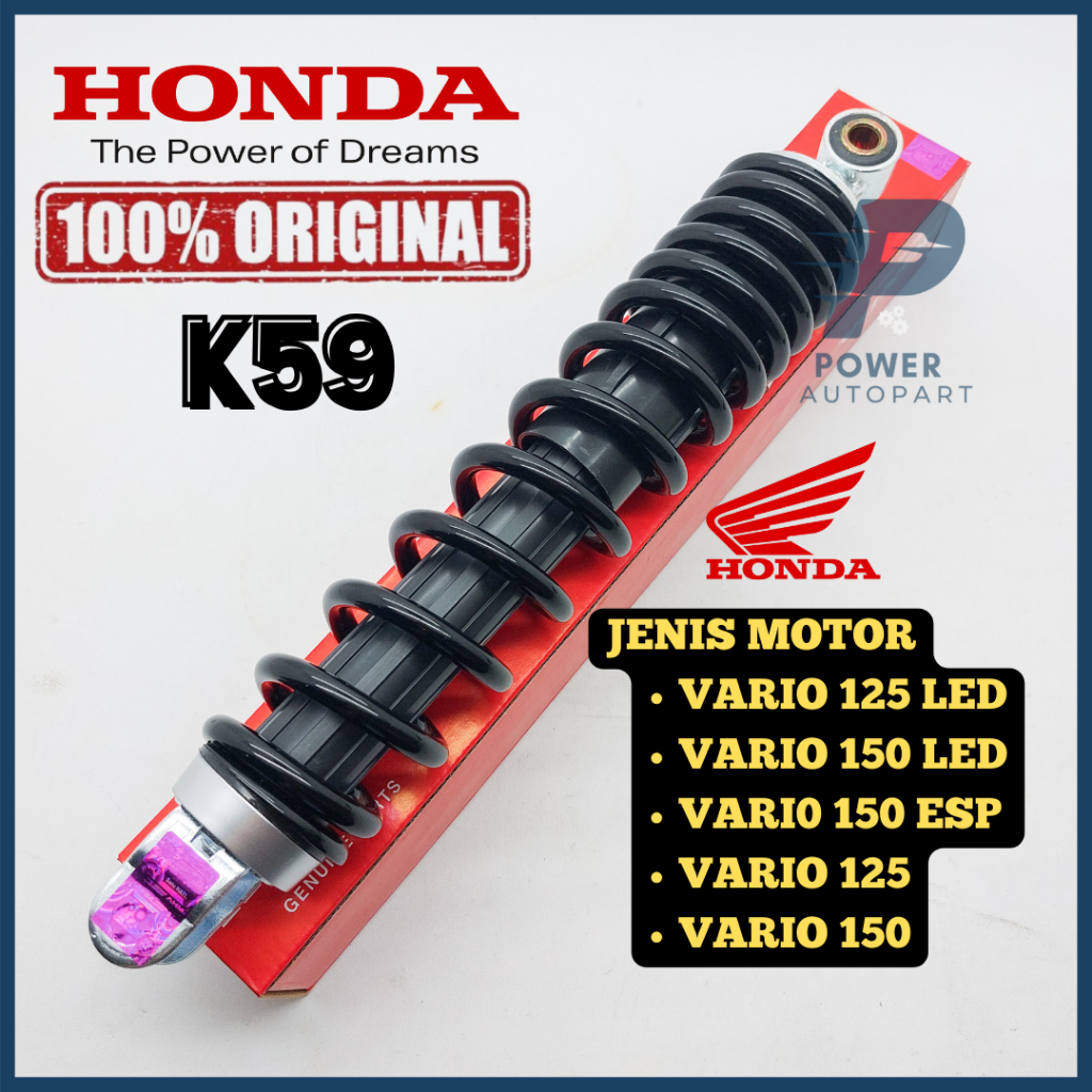 SHOCKBREAKER K59 HONDA VARIO 125 LED VARIO 150 LED FI/CBS/OLD KUALITAS PASTI PRESISI, PNP DAN AWET -