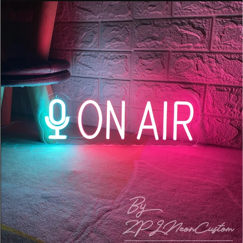 On Air Neon Sign Custom Neon Sign Live Streaming Recording Led Light Sign Led Decor Studio Bedroom G