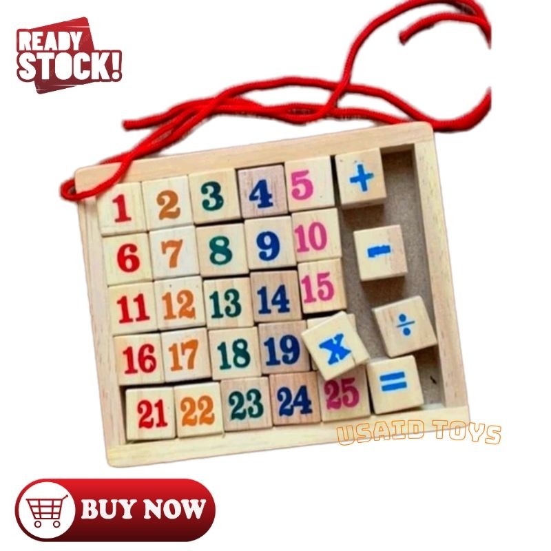 Mainan Anak meronce angka_Mainan Edukasi Anak