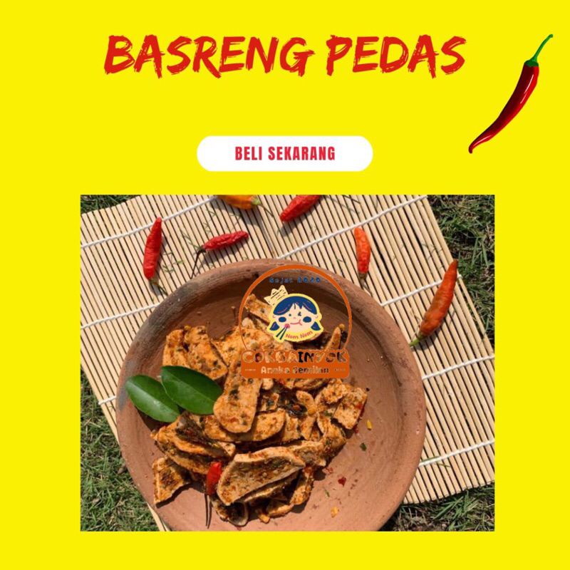

Basreng pedas daun jeruk kemasan 150 gram enak gurih renyah