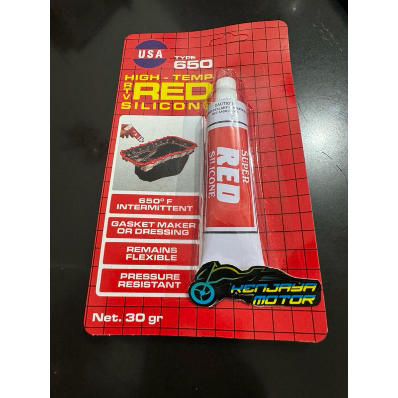 

LEM RED MERAH SILICONE USA 650 30gr