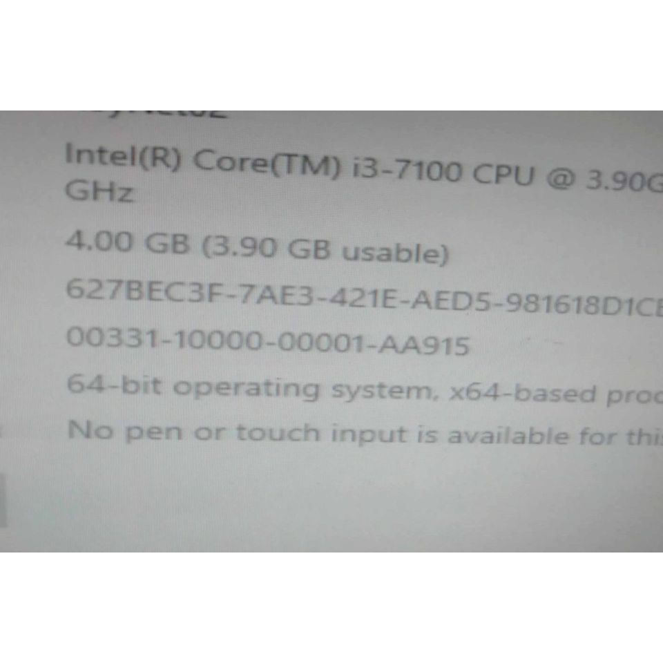 Prosesor core i3  seri 7100  gen 7 dan Mobo