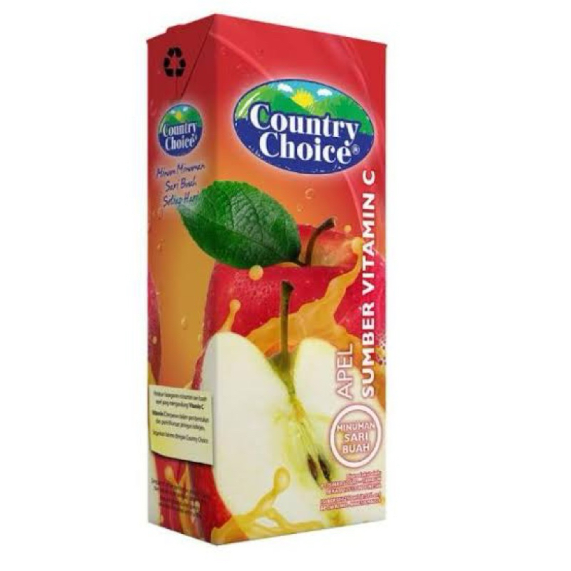 

COUNTRY CHOICE MINUMAN BUAH RASA APEL JUS MANIS 250 ML