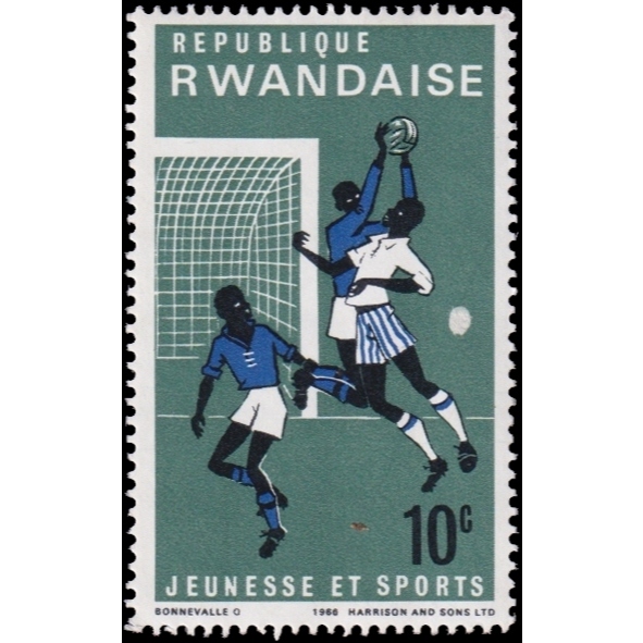 

Prangko Rwanda 1966 Youth and Sports Scott #164 Mint Never Hinged Fine