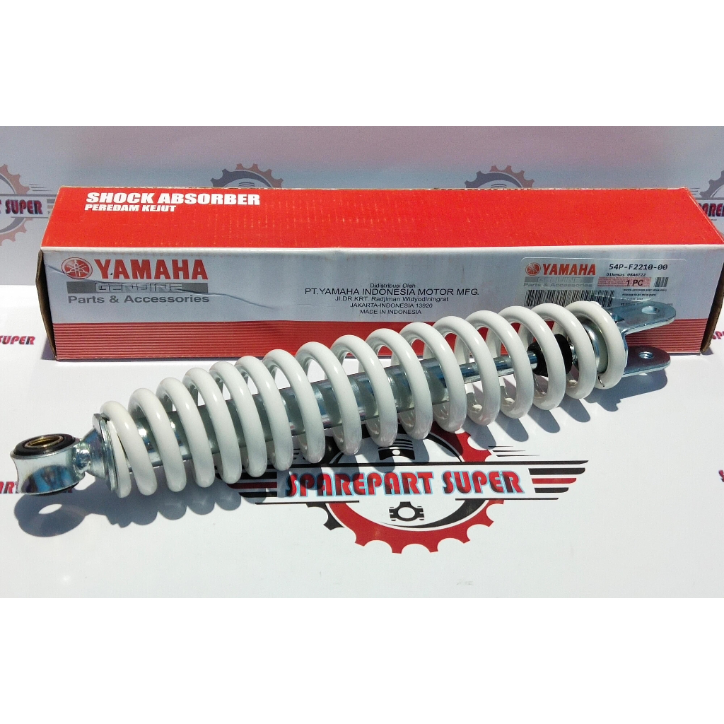 SHOCK BEKER PUTIH 54P YAMAHA MIO J SHOCKBREAKER MOTOR YAMAHA MIO J SOK BREAKER MIO J