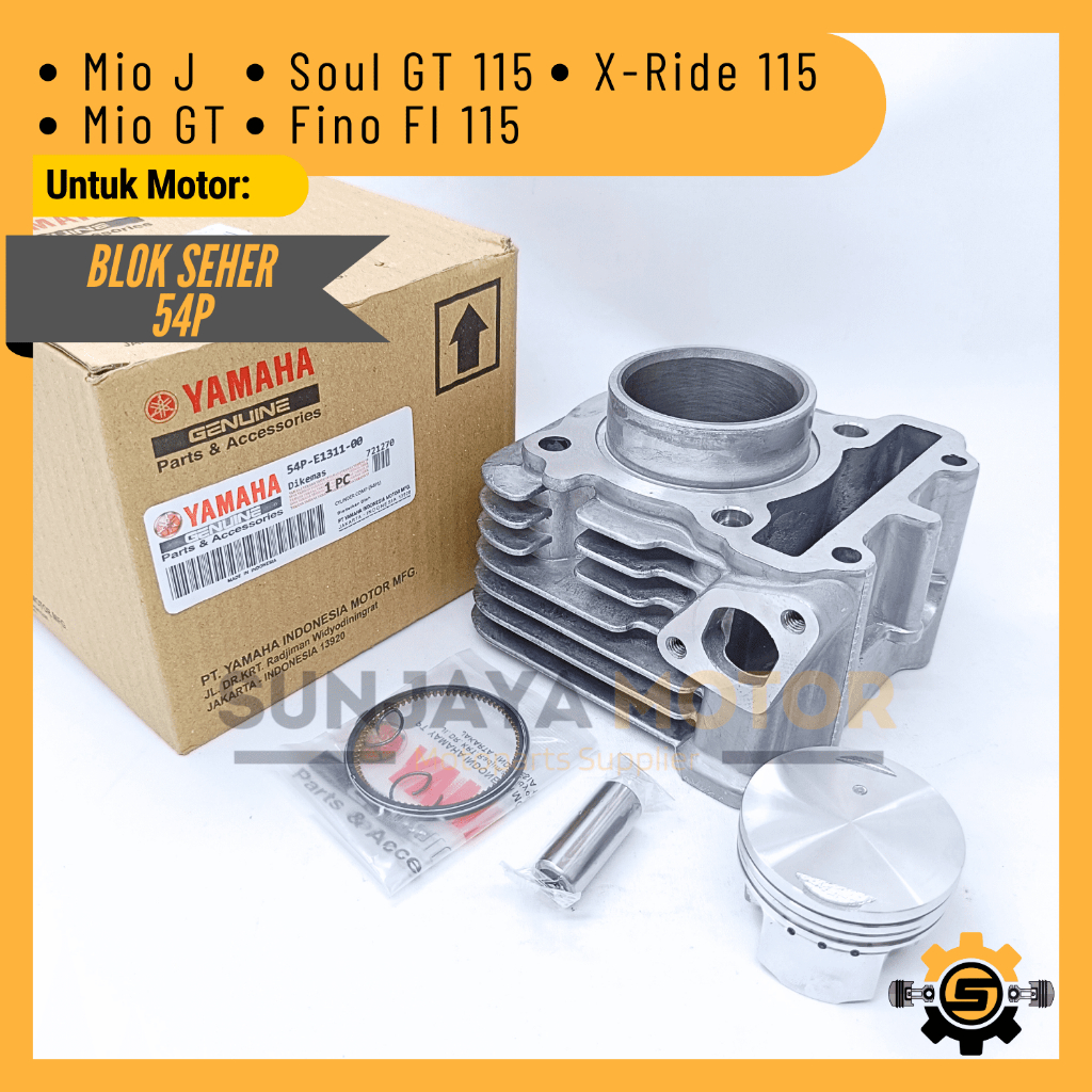 Block Boring Silinder Kualitas Original Yamaha 54P Blok Seher Mio J Mio GT Fino FI Soul GT XRide 115
