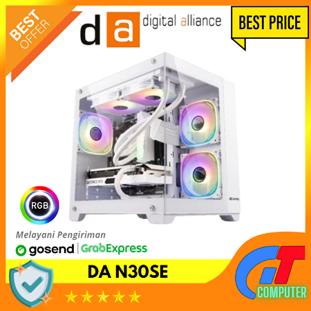 PC Rakitan Gaming Intel i3 10105F ( VGA Geforce GTX 1050Ti 4GB ) FULL WHITE