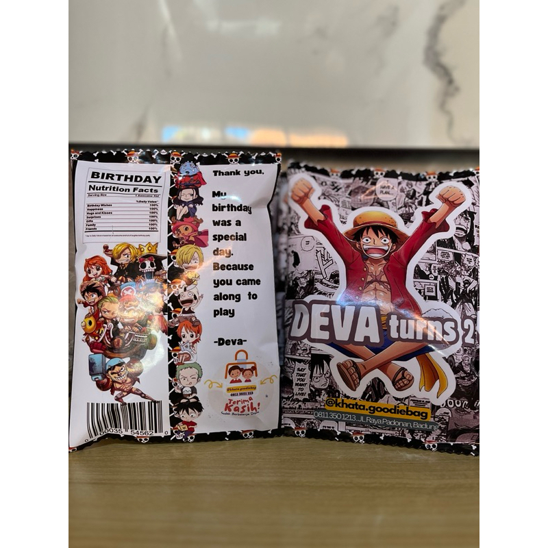 

chipbag custom one piece (chipbag saja)